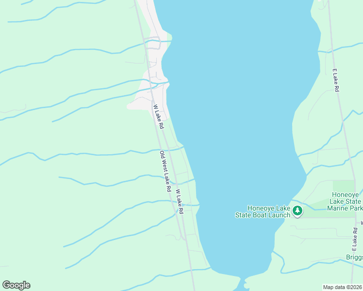 map of restaurants, bars, coffee shops, grocery stores, and more near 6109 Southwest Shores in Honeoye