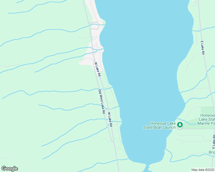 map of restaurants, bars, coffee shops, grocery stores, and more near 6109 Southwest Shores in Honeoye