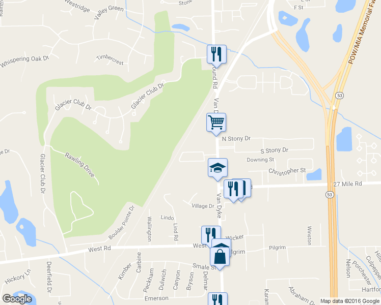 map of restaurants, bars, coffee shops, grocery stores, and more near 7747 Capital Circle North in Washington