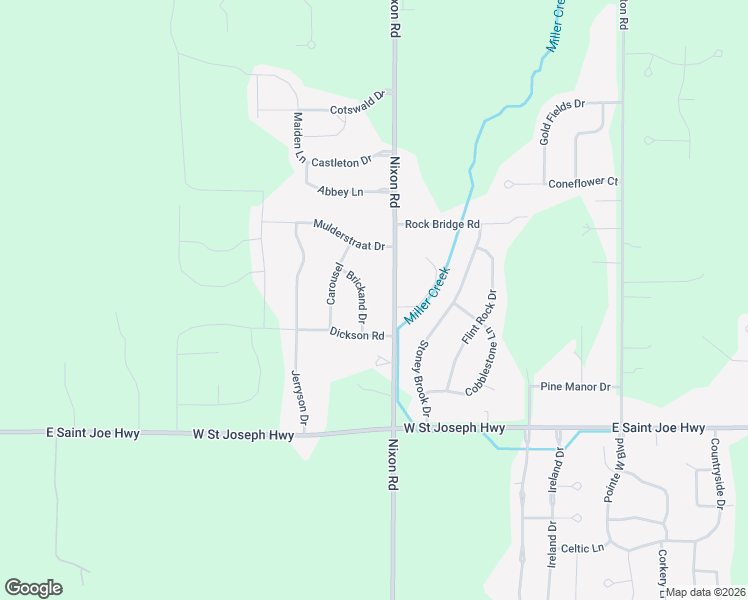 map of restaurants, bars, coffee shops, grocery stores, and more near 11232 Brickand Drive in Grand Ledge