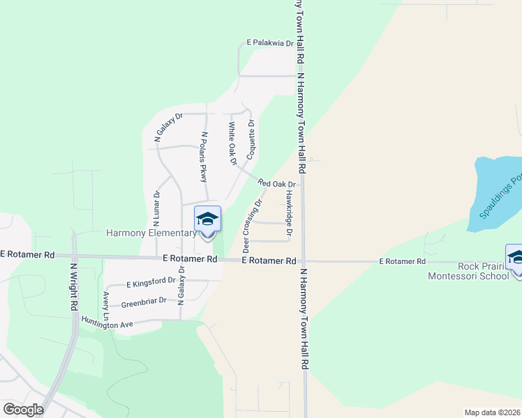 map of restaurants, bars, coffee shops, grocery stores, and more near 4106 Deer Crossing Drive in Janesville