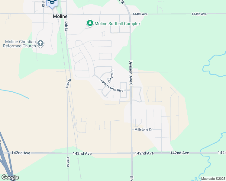 map of restaurants, bars, coffee shops, grocery stores, and more near 1122 Hunters Glen Boulevard in Wayland