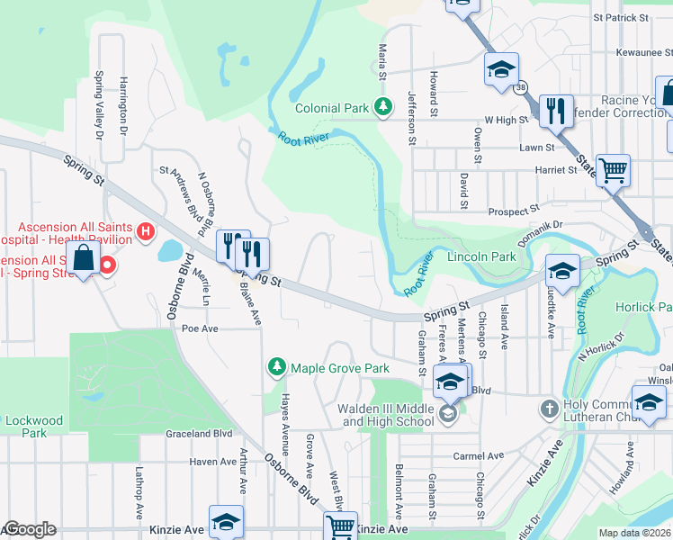 map of restaurants, bars, coffee shops, grocery stores, and more near 1138 Colonial Drive East in Mount Pleasant
