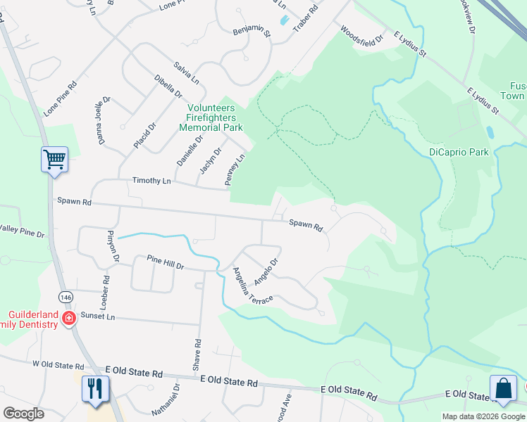 map of restaurants, bars, coffee shops, grocery stores, and more near 3131 Spawn Road in Schenectady