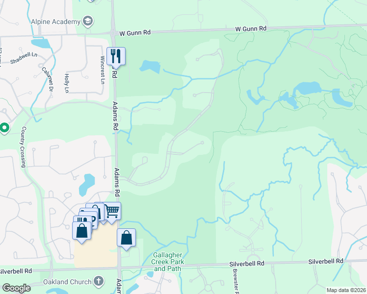 map of restaurants, bars, coffee shops, grocery stores, and more near 2660 Heights View Court in Rochester