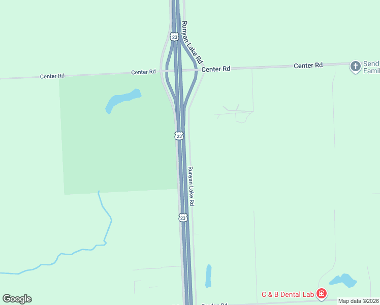 map of restaurants, bars, coffee shops, grocery stores, and more near 8657 Runyan Road in Fenton