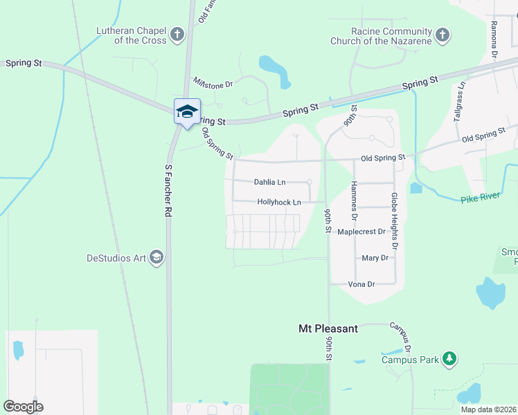 map of restaurants, bars, coffee shops, grocery stores, and more near 9327 Hollyhock Lane in Mount Pleasant