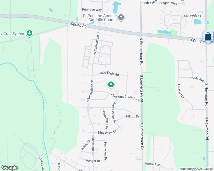 map of restaurants, bars, coffee shops, grocery stores, and more near 6321 Lindsay Ln in Racine