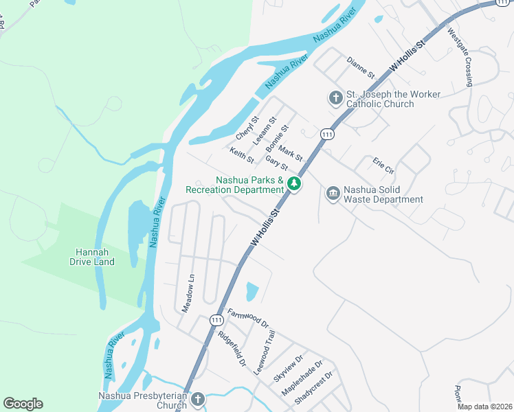 map of restaurants, bars, coffee shops, grocery stores, and more near 10 Mahogany Drive in Nashua