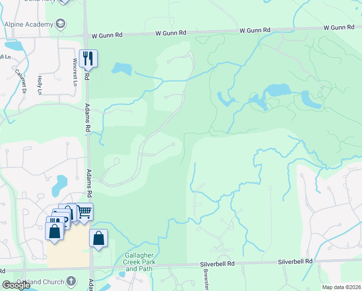 map of restaurants, bars, coffee shops, grocery stores, and more near 2587 Heights View Court in Rochester