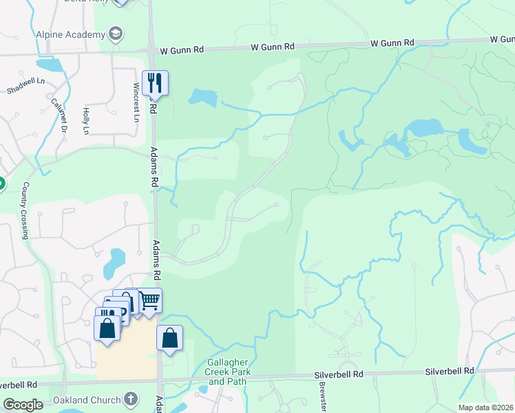map of restaurants, bars, coffee shops, grocery stores, and more near 2660 Heights View Court in Rochester