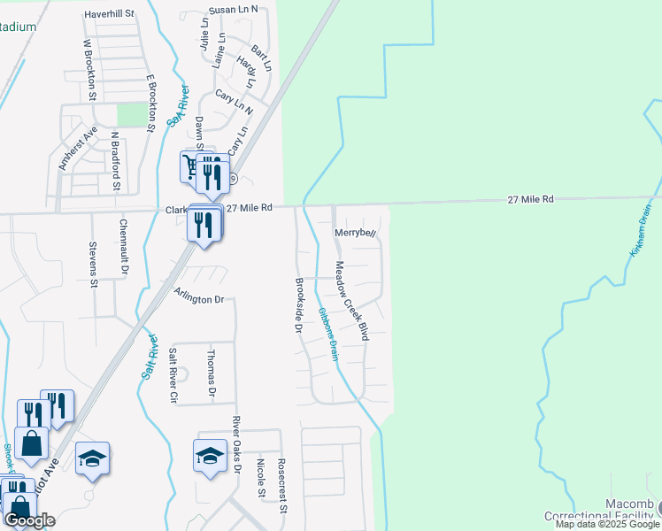 map of restaurants, bars, coffee shops, grocery stores, and more near 33100 Lilac Lane in New Haven