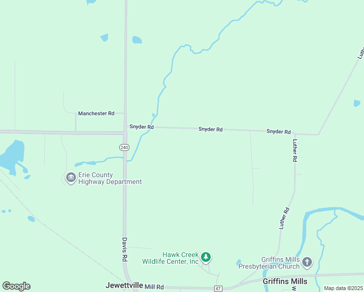 map of restaurants, bars, coffee shops, grocery stores, and more near 377 Snyder Road in East Aurora