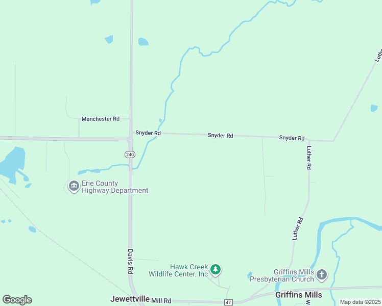 map of restaurants, bars, coffee shops, grocery stores, and more near 377 Snyder Road in East Aurora