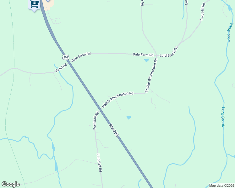 map of restaurants, bars, coffee shops, grocery stores, and more near 442 Middle Winchendon Road in Rindge