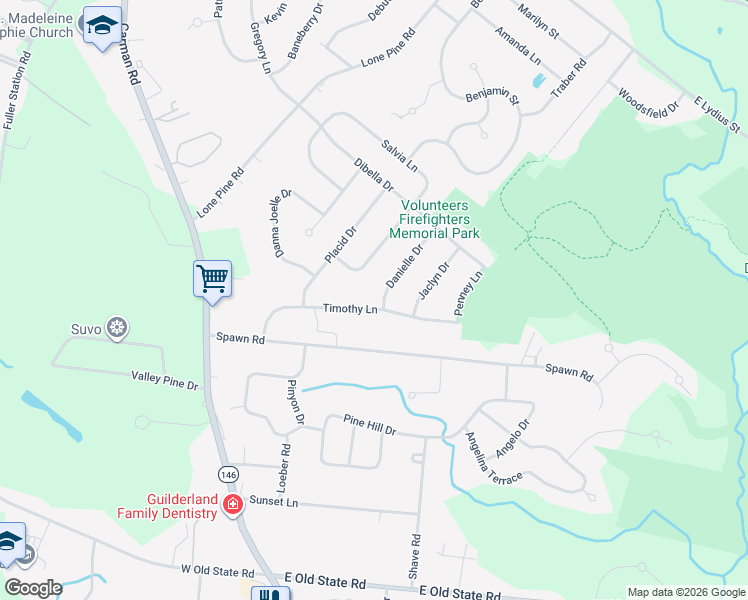 map of restaurants, bars, coffee shops, grocery stores, and more near 122 Timothy Lane in Schenectady