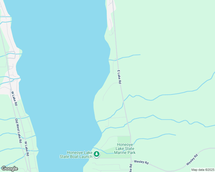 map of restaurants, bars, coffee shops, grocery stores, and more near 5938 S Forest View in Honeoye