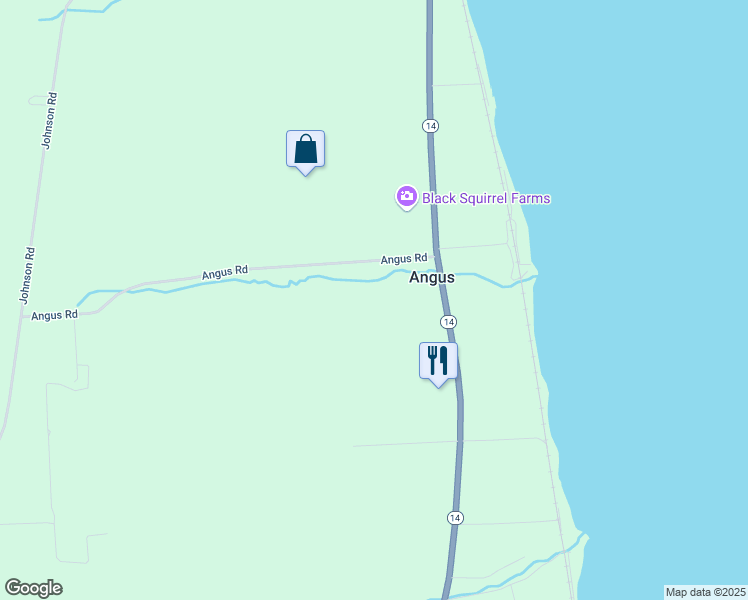 map of restaurants, bars, coffee shops, grocery stores, and more near 612 Highway 14 in Penn Yan