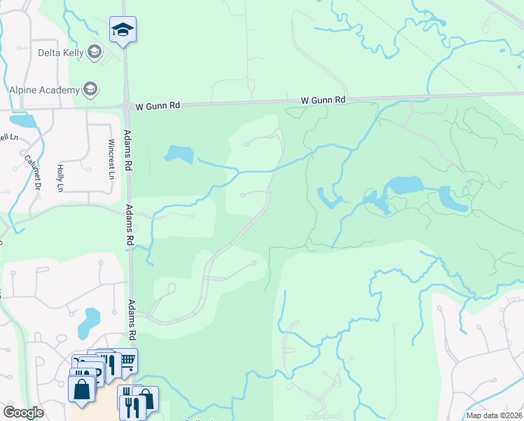 map of restaurants, bars, coffee shops, grocery stores, and more near 4350 Theheights Boulevard in Rochester