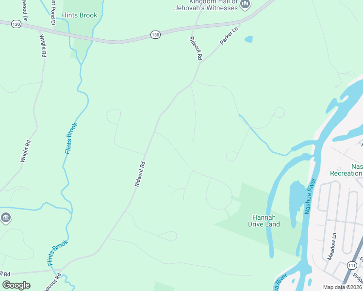 map of restaurants, bars, coffee shops, grocery stores, and more near 12 Hannah Drive in Hollis