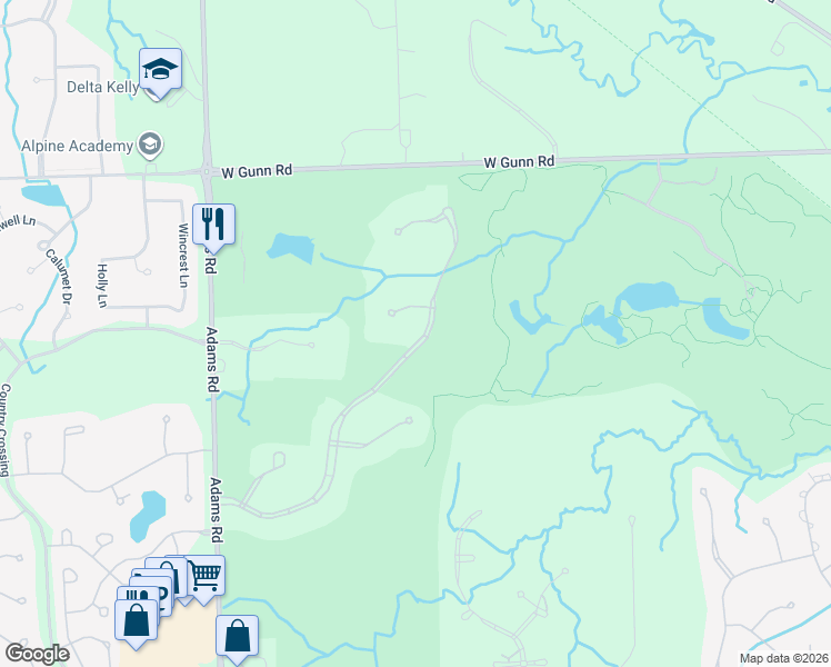 map of restaurants, bars, coffee shops, grocery stores, and more near 4350 Theheights Boulevard in Rochester
