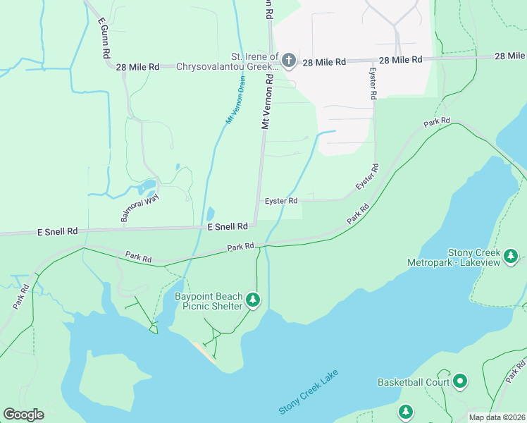 map of restaurants, bars, coffee shops, grocery stores, and more near 60220 Eyster Road in Rochester
