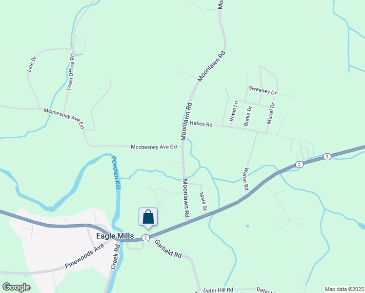 map of restaurants, bars, coffee shops, grocery stores, and more near Moonlawn Road & Mcchesney Avenue Extension in Troy
