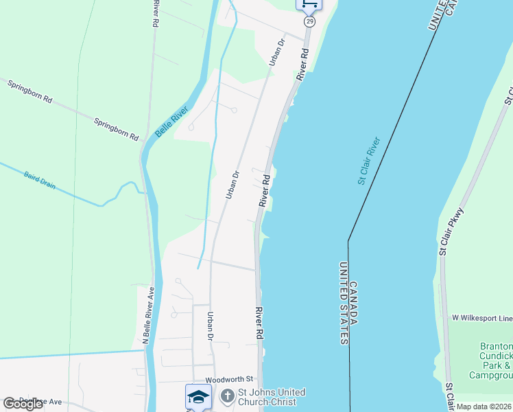 map of restaurants, bars, coffee shops, grocery stores, and more near 6062 River Road in East China