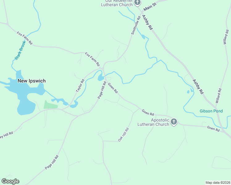 map of restaurants, bars, coffee shops, grocery stores, and more near 29 Goen Road in New Ipswich