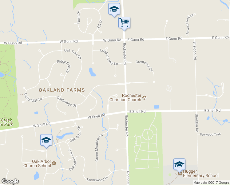 map of restaurants, bars, coffee shops, grocery stores, and more near 4378 Carriage Hill Court in Rochester