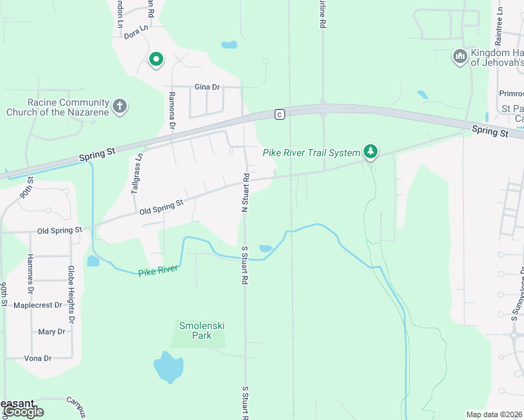 map of restaurants, bars, coffee shops, grocery stores, and more near 344 South Stuart Road in Mount Pleasant
