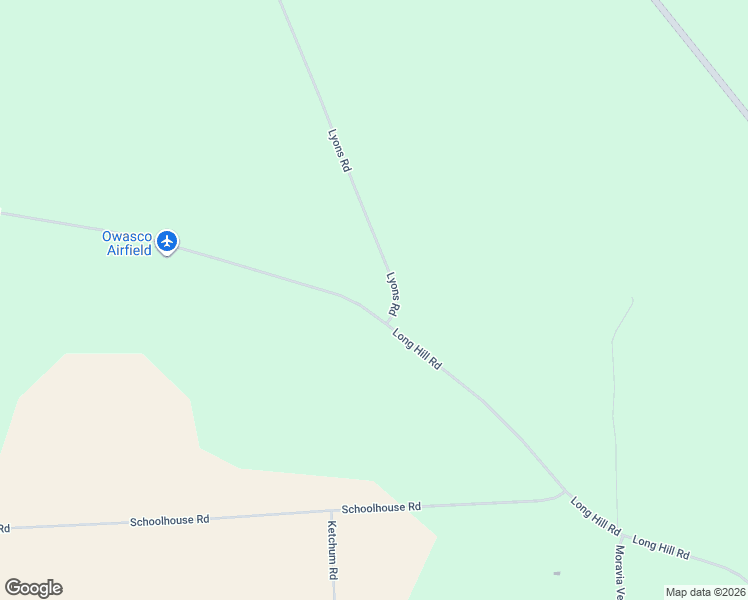 map of restaurants, bars, coffee shops, grocery stores, and more near 2419 Lyons Road in Moravia