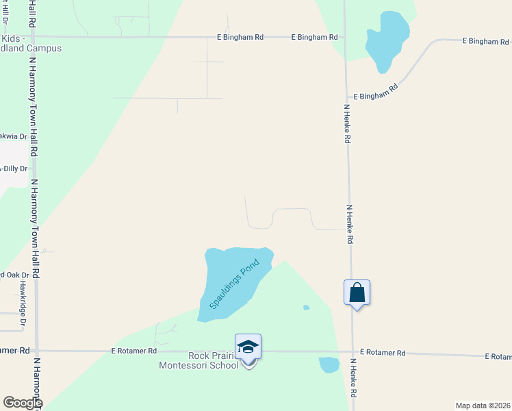 map of restaurants, bars, coffee shops, grocery stores, and more near 4432 North Henke Road in Milton