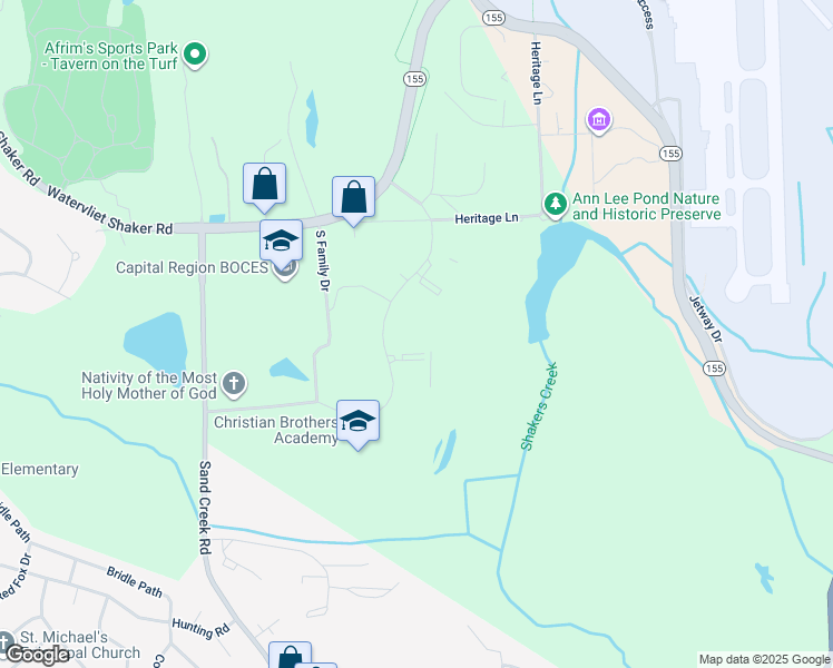 map of restaurants, bars, coffee shops, grocery stores, and more near 10 Airline Drive in Albany