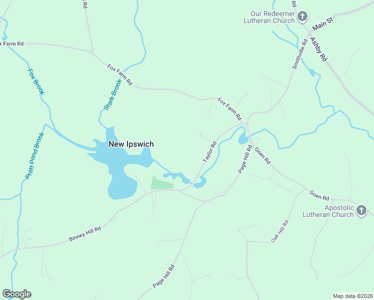 map of restaurants, bars, coffee shops, grocery stores, and more near 55 Taylor Road in New Ipswich