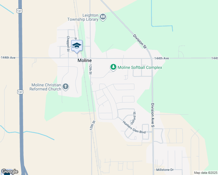 map of restaurants, bars, coffee shops, grocery stores, and more near 1186 Nicolson Street in Wayland