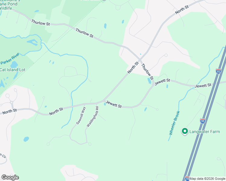 map of restaurants, bars, coffee shops, grocery stores, and more near 340 North Street in Georgetown