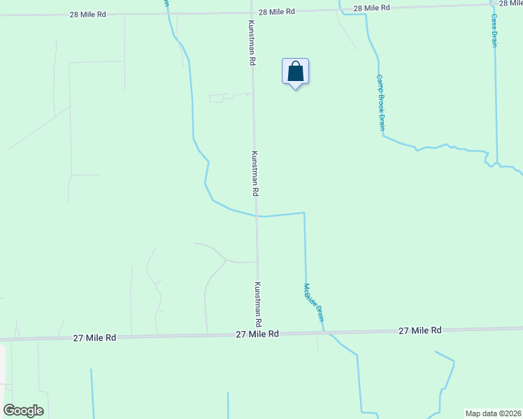 map of restaurants, bars, coffee shops, grocery stores, and more near 59850 Kunstman Road in Ray
