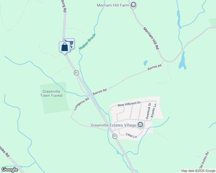map of restaurants, bars, coffee shops, grocery stores, and more near 1-129 Barrett Rd in Greenville