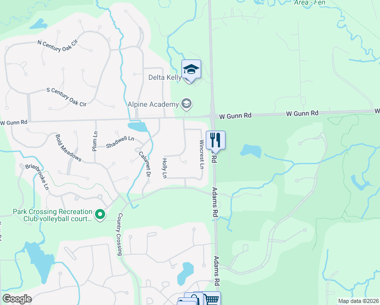 map of restaurants, bars, coffee shops, grocery stores, and more near 3120 Castleton Court in Rochester