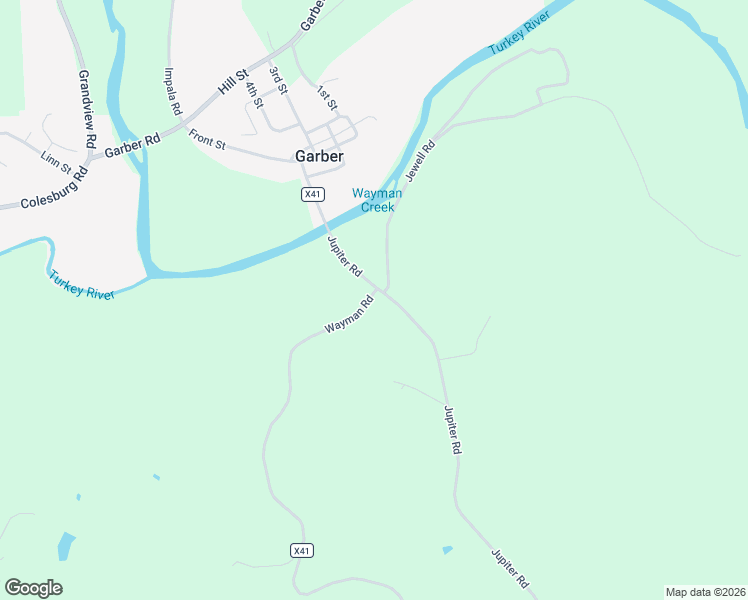 map of restaurants, bars, coffee shops, grocery stores, and more near 33600 Wayman Road in Garber