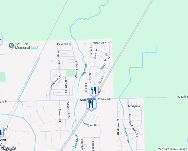 map of restaurants, bars, coffee shops, grocery stores, and more near 59233 Lewis Lane in New Haven
