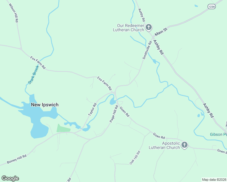 map of restaurants, bars, coffee shops, grocery stores, and more near 103 Smithville Road in New Ipswich