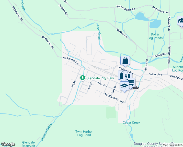 map of restaurants, bars, coffee shops, grocery stores, and more near 632 Pacific Ave in Glendale