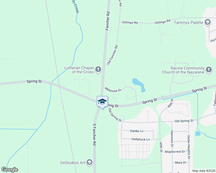 map of restaurants, bars, coffee shops, grocery stores, and more near 9334 Millstone Drive in Mount Pleasant
