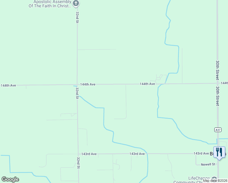 map of restaurants, bars, coffee shops, grocery stores, and more near 3152 144th Avenue in Dorr