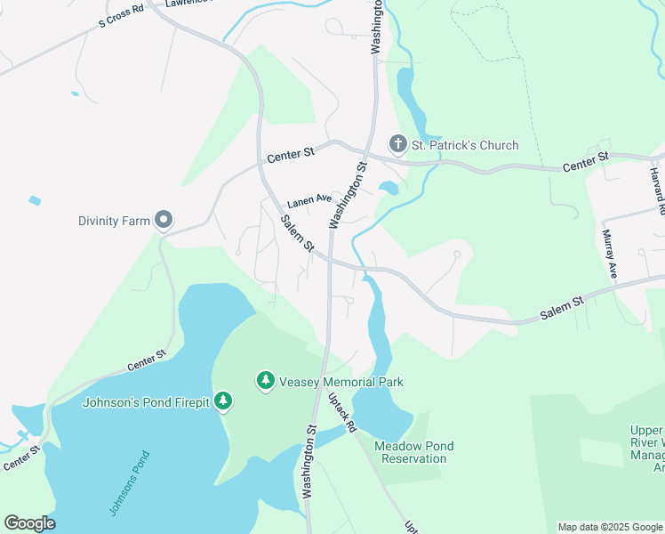 map of restaurants, bars, coffee shops, grocery stores, and more near 740 Salem Street in Groveland