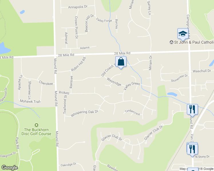 map of restaurants, bars, coffee shops, grocery stores, and more near 6561 Northbrook Court in Washington