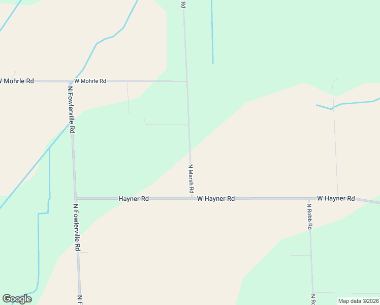 map of restaurants, bars, coffee shops, grocery stores, and more near 9697 North Marsh Road in Fowlerville