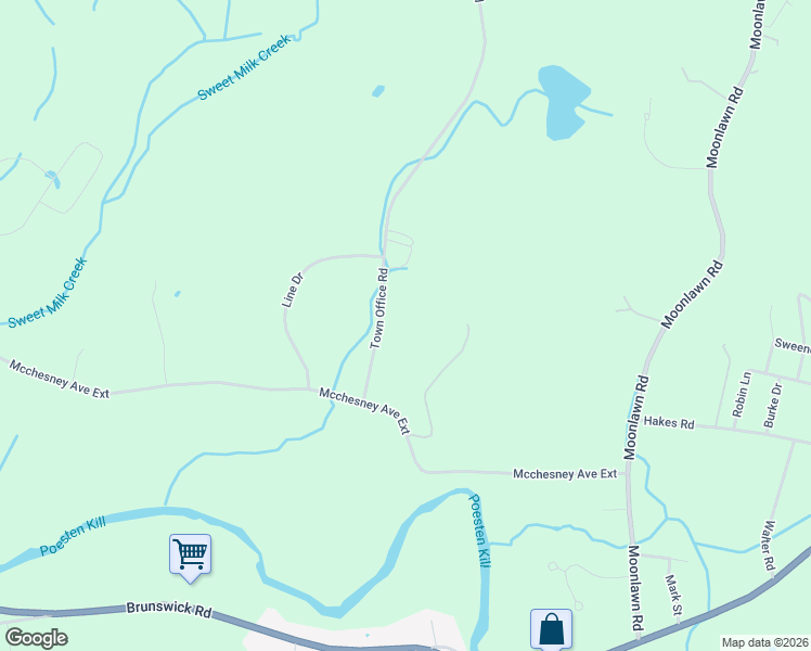 map of restaurants, bars, coffee shops, grocery stores, and more near 70 Town Office Road in Troy